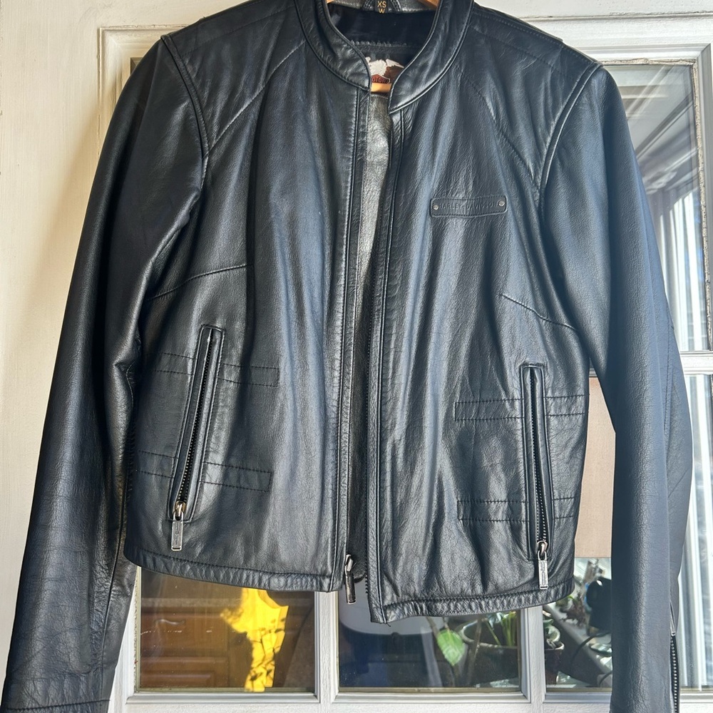 Vintage Harley-Davidson Black Leather Jacket bought in 2000